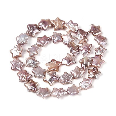 Natural Baroque Keshi Pearl Beads Strands PEAR-S020-Z03-02A-1