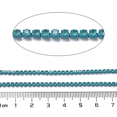 Iron Rhinestone Glass Cup Chain CH-U001-01H-1