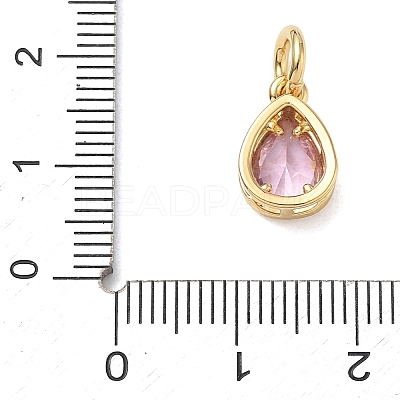 Brass Pave Cubic Zirconia Charms KK-CBA56EF-34A-G03-1