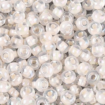 FGB Inside Colours Transparent Glass Seed Beads SEED-T009-01K-1