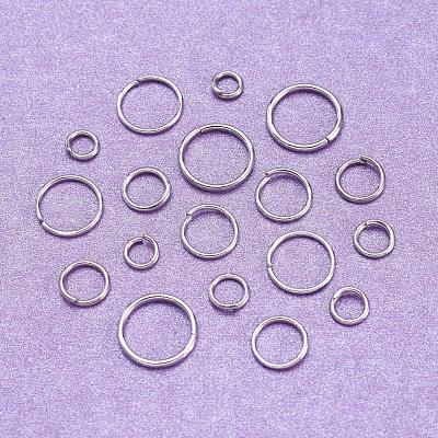 1600 pcs Iron Open Jump Rings IFIN-MSMC010-04P-NF-1