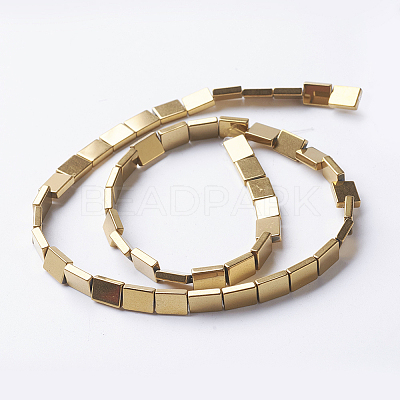 PVD Vacuum Plating Electroplate Non-magnetic Synthetic Hematite Beads Strands G-F534-J01-1