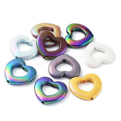 UV Plating Opaque Acrylic Beads OACR-Z013-24-1