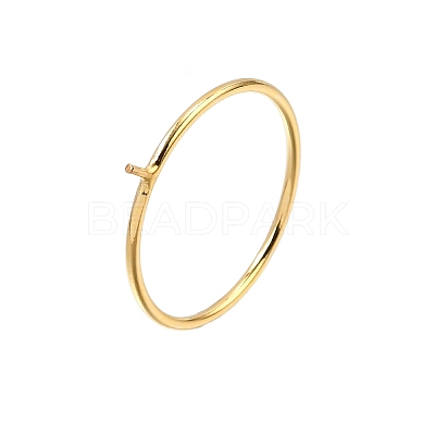 1/20 Yellow Gold Filled Stackable Rings Settings with Peg KK-Z116-01G-03-1