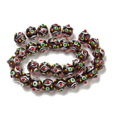 Handmade Lampwork Beads Strands LAMP-N025-05E-1