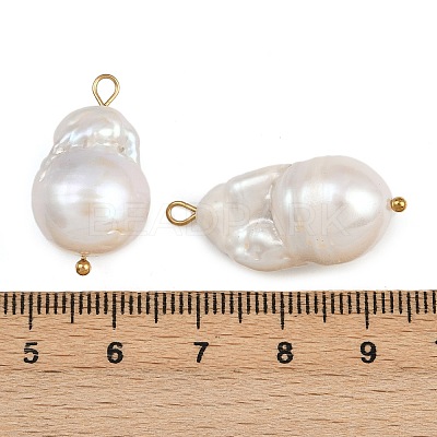 Natural Freshwater Pearl Keshi Pearl Pendants STAS-D378-05G-1