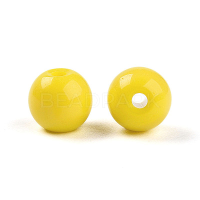 Opaque Solid Color Glass Beads GLAA-N007-6mm-A06-1