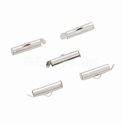Iron Slide On End Clasp Tubes IFIN-R212-1.3cm-P-1