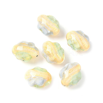 Two Tone Transparent Acrylic Beads OACR-D304-01C-1