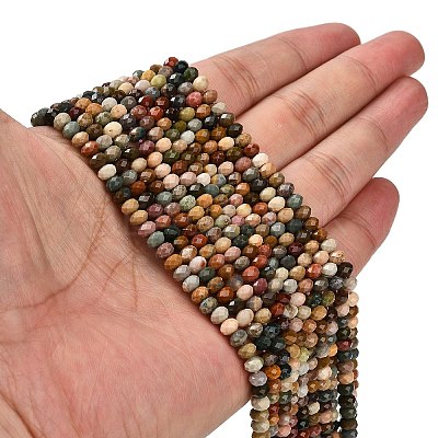 Natural Alashan Agate Beads Strands G-G277-B01-3x5mm-1