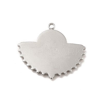 Non-Tarnish 304 Stainless Steel Pendant Cabochon Settings STAS-I197-002P-1
