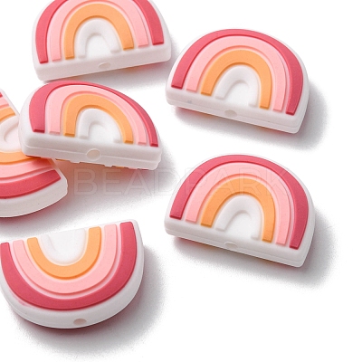 6Pcs Food Grade Eco-Friendly Silicone Focal Beads SIL-YW0001-04D-1