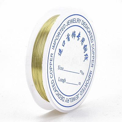 Round Copper Jewelry Wire CWIR-S002-0.8mm-02-1