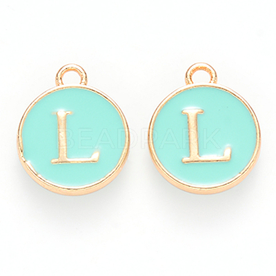 Golden Plated Alloy Enamel Charms LS-ENAM-S118-05L-1