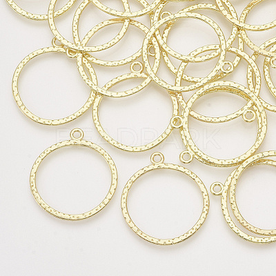 Alloy Open Back Bezel Pendants PALLOY-S121-195-1