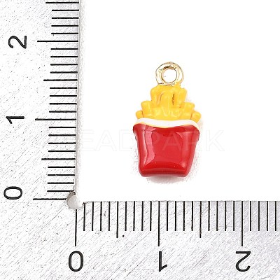 Fries Alloy Enamel Charms X-ENAM-P264-01D-G-1