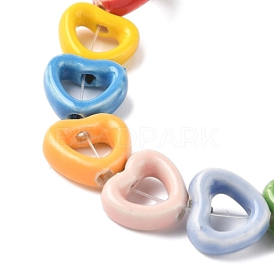 Handmade Porcelain Beads Strands PORC-Z002-01D-1