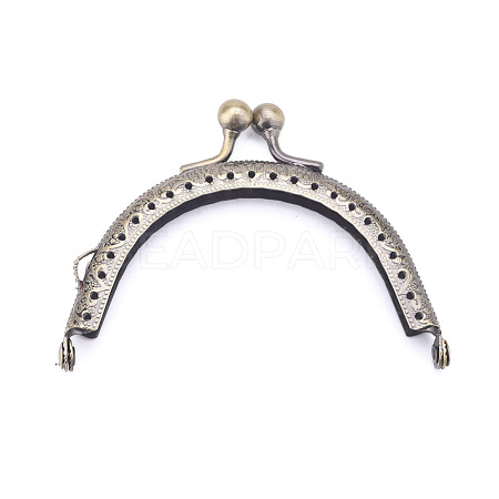 Iron Purse Frame Kiss Clasp Lock X-FIND-WH0052-91A-1
