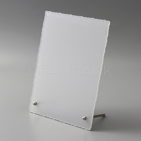 Rectangle Transparent Acrylic Nail Art Display Board ODIS-WH0017-076B-1