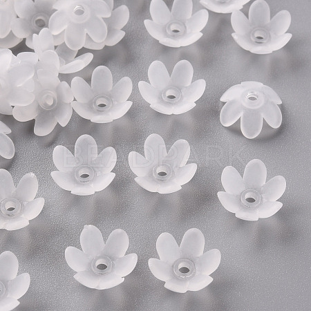 Frosted Acrylic Bead Caps MACR-S371-07A-701-1