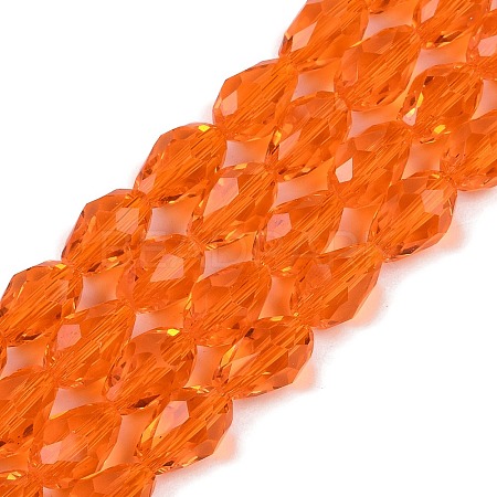 Transparent Glass Beads Strands EGLA-N013-T6mm-D09-1