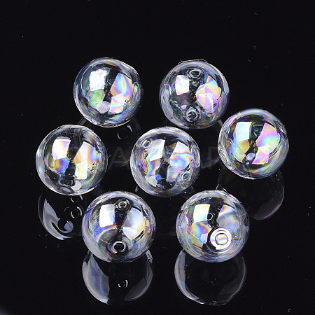 Handmade Blown Glass Globe Beads DH017J-1-20mm-AB-1
