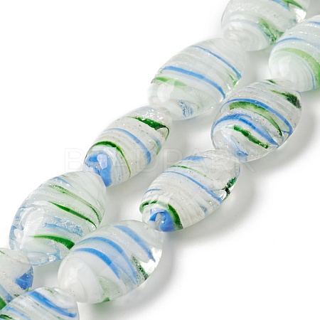 Handmade Lampwork Beads Strands LAMP-C008-05B-1