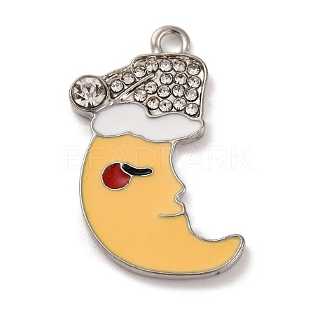 Alloy Enamel Pendants ENAM-M009-01C-P-1