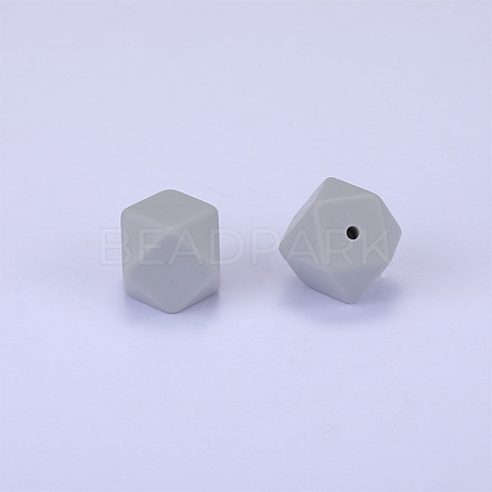 Hexagonal Silicone Focal Beads SI-JX0020A-99-1
