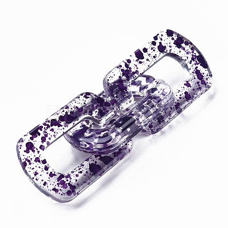 Transparent Acrylic Linking Rings OACR-N009-017A-08-1