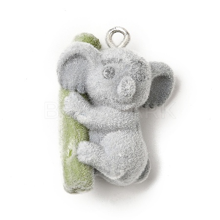 Flocky Resin Pendants FIND-I044-30-1
