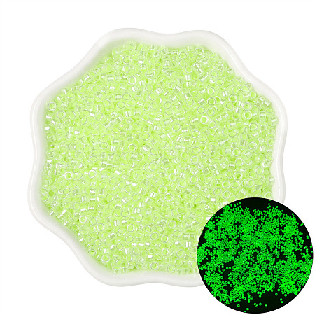 Luminous Glow in the Dark Glass Seed Beads PW-WG72127-05-1