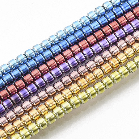 Electroplated Non-magnetic Synthetic Hematite Beads Strands G-S365-016-1