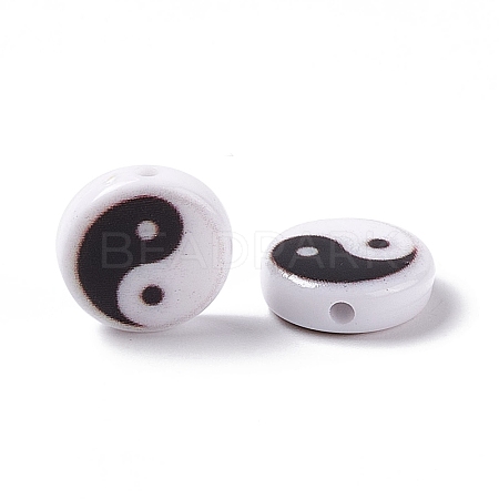 Opaque Acrylic Beads SACR-E008-02A-02-1