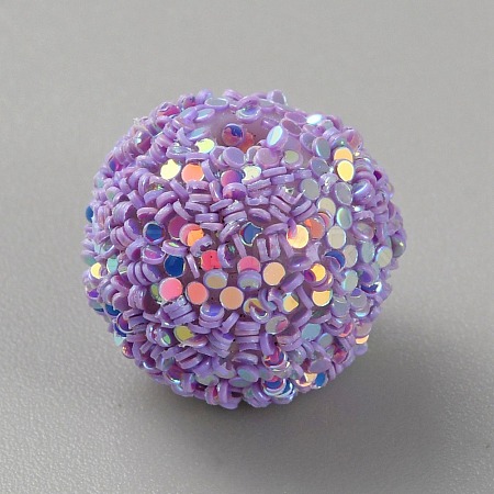 Opaque Acrylic Beads MACR-WH0010-12J-1