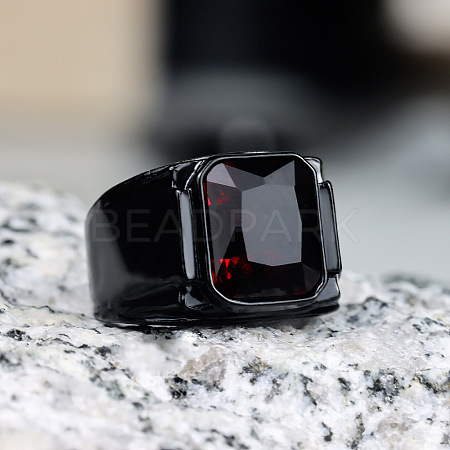 Alloy with Glass Finger Rings for Men FS-WG2A945-02-1