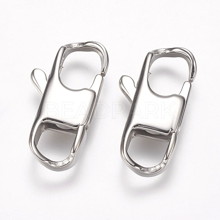 Tarnish Resistant 304 Stainless Steel Lobster Claw Clasps STAS-I082-13P-02-1