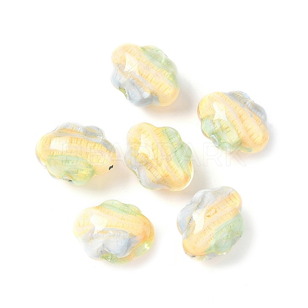 Two Tone Transparent Acrylic Beads OACR-D304-01C-1