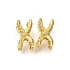 Brass Micro Pave Clear Cubic Beads KK-B135-04G-1