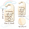 Wood Baby Closet Size Dividers AJEW-WH0352-005-2