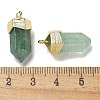 Natural Green Strawberry Quartz Faceted Pendants G-G181-03G-05-3