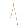 Brass Coreana Chain Tassel Big Pendants KK-G510-06G-1