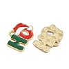 Christmas Themes Alloy Enamel Pendants ENAM-Z023-01G-01-2