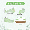 16Pcs Transparent Resin Pendants RESI-SP0001-63-2