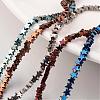 Electroplate Non-magnetic Synthetic Hematite Bead Strands G-F300-24C-1