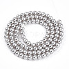 Baking Paint Pearlized Glass Pearl Bead Strands HY-N002-4mm-A03-3