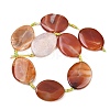 Natural Banded Agate Beads Strands G-P605-L02-08-3