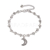 Tibetan Style Alloy Charm Bracelets BJEW-JB10096-04-1