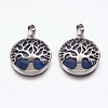 Natural Lapis Lazuli Pendants G-E449-C11-1