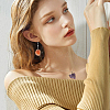 50Pcs 10 Colors Natural Gemstone Pendants PALLOY-FH00141-6